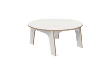 Keukenhof babytafel rond 90 cm Wit Tangara Groothandel voor de Kinderopvang Kinderdagverblijfinrichting